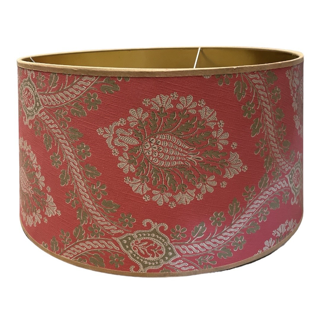 Lampenkap roze/goud (V3003)