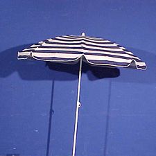Parasol blauw/wit (D436)