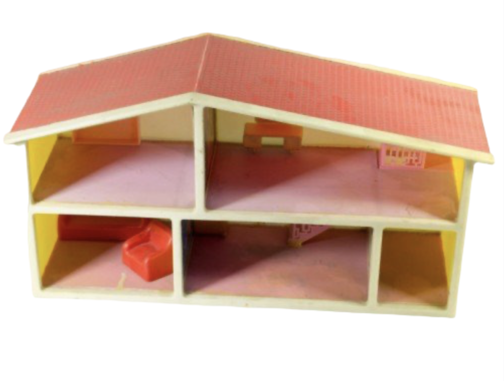 Poppenhuis met speelgoed (P588)